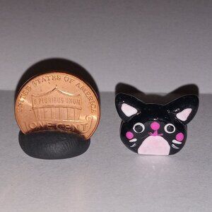 🎯 Teeny Tiny Miniature Black Cat Squishmallow Handmade Clay Figure